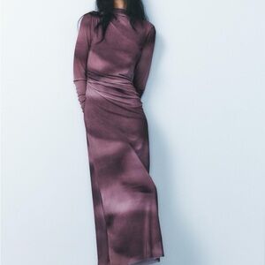 Zara draped tulle dress